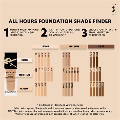 ysl shade range|ysl all hours shade finder.